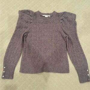 Veronica Beard Lavender Textured Sweater